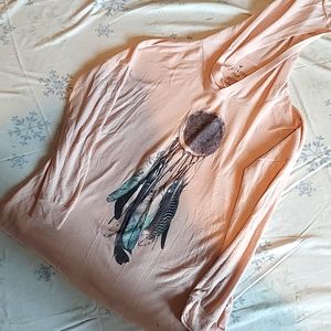 Long sleeve, hooded shirt